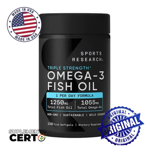 Omega – 3 Sports Research 1250 Mg Epa Dha 150 Cápsulas ‘.’