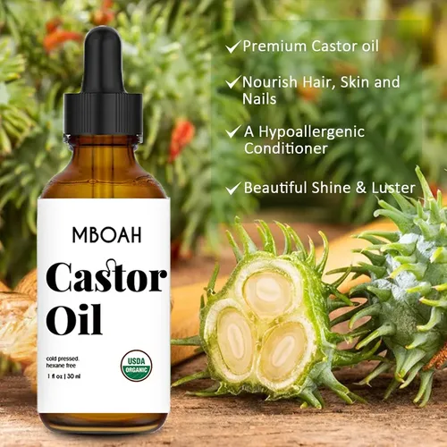 Aceite De Ricino Mboah 2 Frascos 30 Ml Con Aplicadores