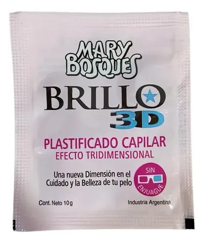 Plastificado Capilar Brillo 3d Mary Bosques Caja 36 Sobres
