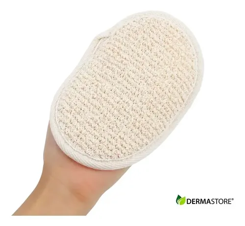 Manopla Lino Para Ducha Esponja Exfoliante Cuidado Personal