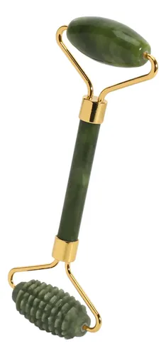 Juego De 2 Rodillos De Jade Para Masaje Facial