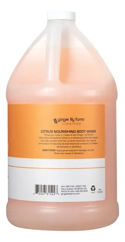 Gel De Baño Ginger Lily Farms Club & Fitness Citrus 3.8l