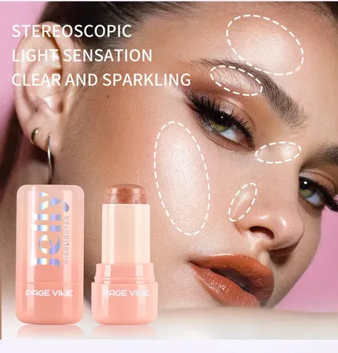 6 Colores Barra Iluminador Contorno Rostro Natural