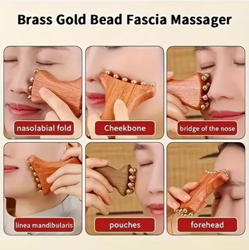 Masajeador Facial Y De Cuello Ergonómico De Tejido Profundo