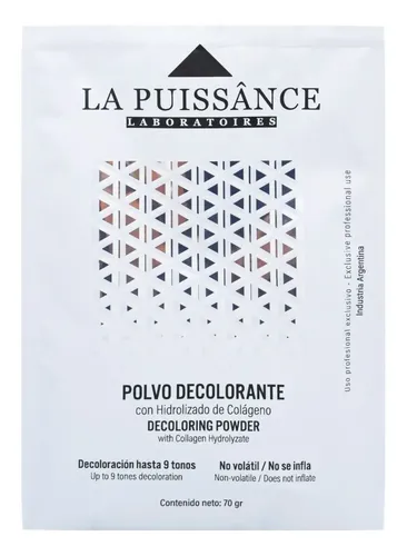 La Puissance Polvo Decolorante Colágeno 9 Tonos 70gr Local