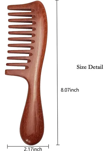 Cepillo De Madera Para Cabello Rizado Louise Maelys