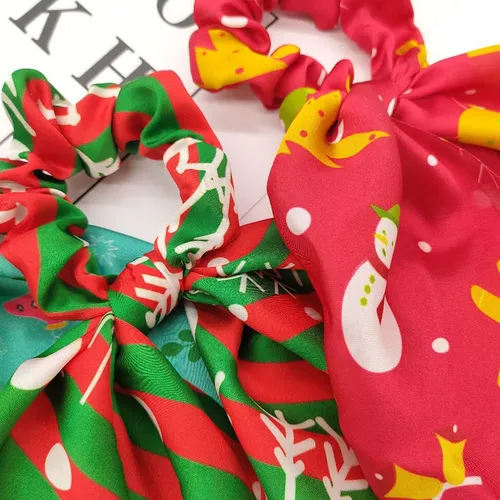 3 Piezas Diadema De Pelo Con Patrón Navideño