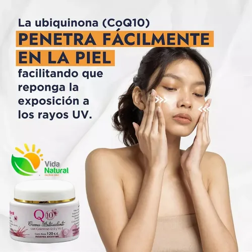 Crema Facial Antiarrugas Q10 Con Vit E Grande X 120 C.c