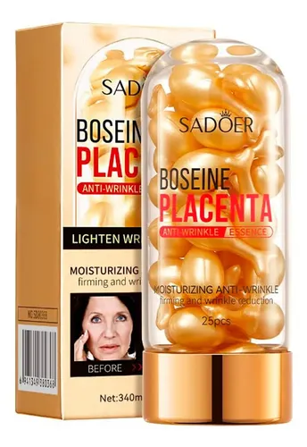 Sérum Esencia De Boseine Placenta Anti Arrugas 340mgx25 Momento De Aplicación Día/noche Tipo De Piel Todo Tipo De Piel