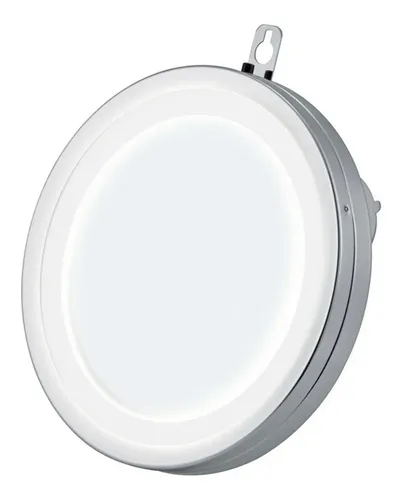 Espejo Luz Maquillaje Ventosas Aumento X5 18 Led Vip