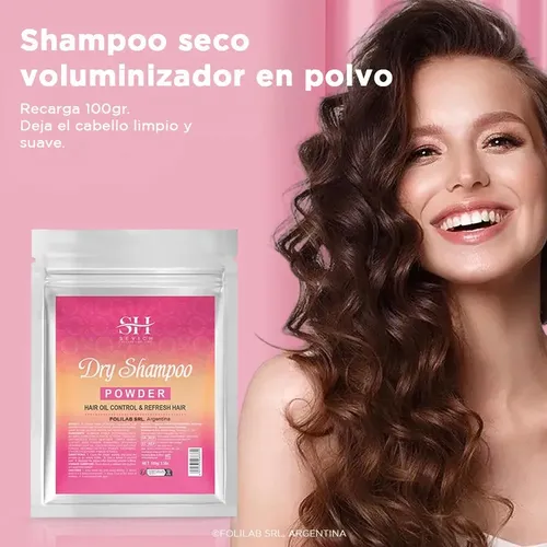 Recarga Shampoo Seco En Polvo Pelo Liviano Cabello Brillo