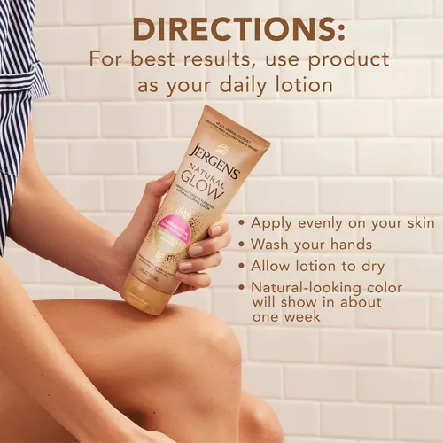 Loción Autobronceadora Jergens Natural Glow, 7.5 Onzas