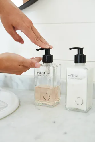 Set Corporal Vegano Jabon Liquido Y Crema Refill Lab