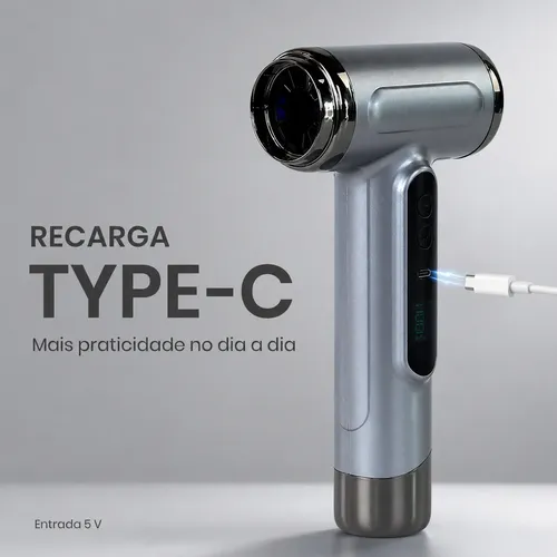 Secador De Pelo Inalámbrico Recargable Caliente Y Frío 200w