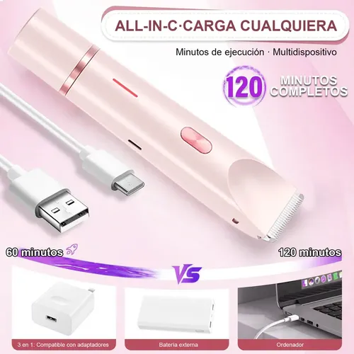 For For Depiladora De Bikini Eléctrica De Doble Cabezal 2