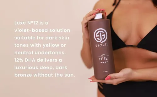 Autobronceador Sjolie Sunless Luxe Nº12 Mezcla Oscura 946 Ml
