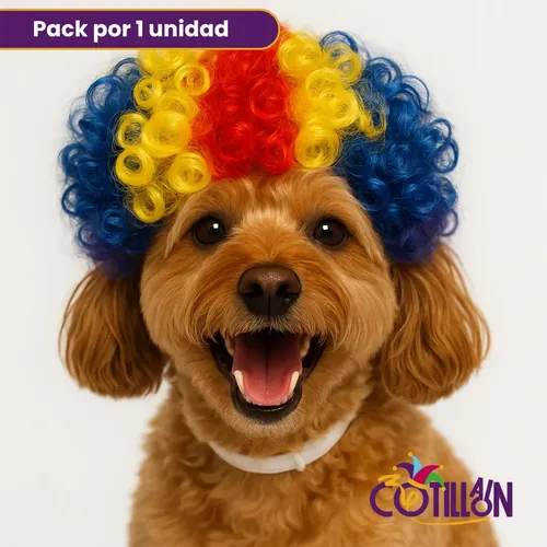 Peluca Para Mascota Payaso X1u
