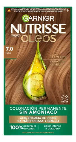 Kit Tintura Garnier Nutrisse Rubio 7.0 Permanente 110ml