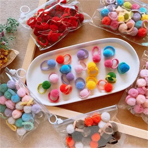 2 Juegos De Lindas Pinzas Para El Cabello De Peluche