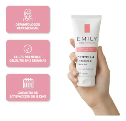 Crema Corporal Anticelulitis Glúteo Firme Emily 200ml