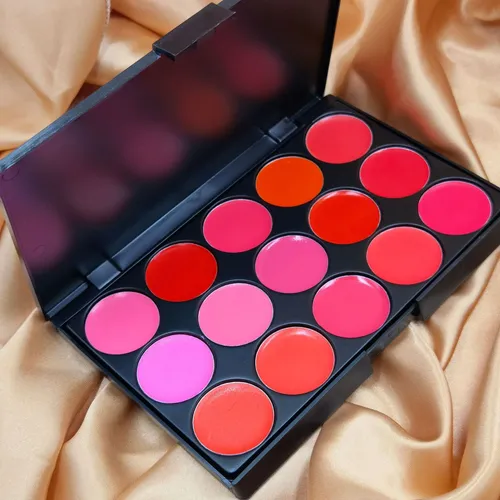 ·maquillaje De Labios En Crema Con Paleta De 15 Colores Para