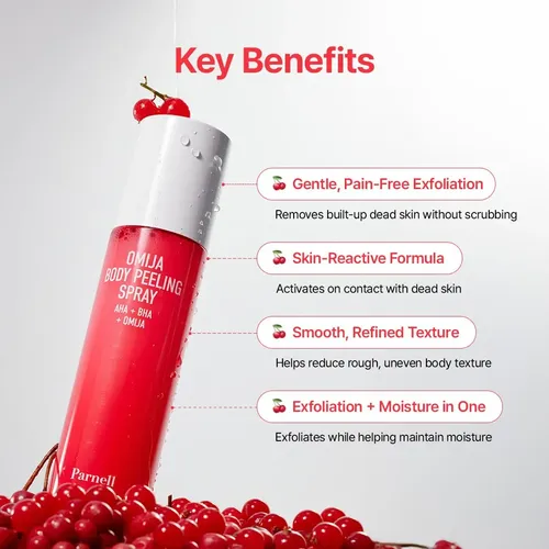 Omija Ceramic Body Peeling Spray  Aha Bha Pha Body