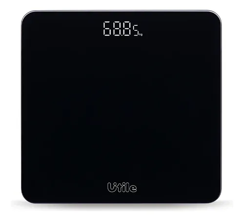 Balanza Personal Digital Baño 180 Kg Utile Color Negro