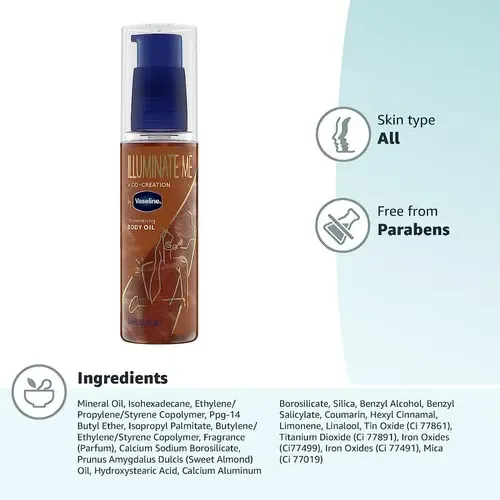 Vaseline Illuminate Me Líquido Corporal Con Destellos 97ml