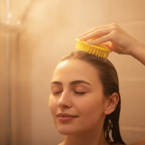 Cepillo Masajeador Para Shampoo Cabello Cuero Cabelludo