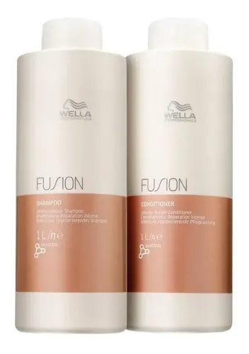 Wella Fusion Shampoo Y Acond Reparación Intensa 1L