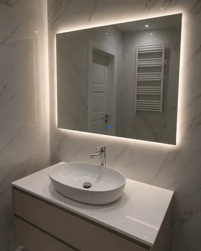 Espejo Baño Botón Táctil/touch 80x60cm Luz Led Inteligente