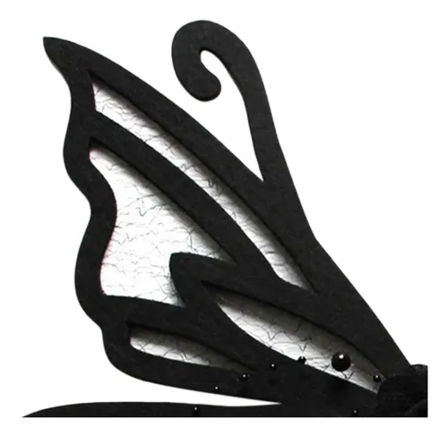 Pinza De Cabello Mariposa Negra
