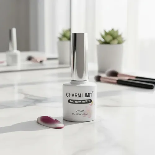 Esmalte Charm Limit Top Gato Mellizo Semipermanente 10ml Top Gato Mellizo