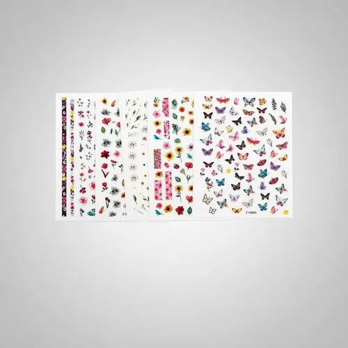 Stickers De Mariposas Decoración Uñas Plancha Tatoo
