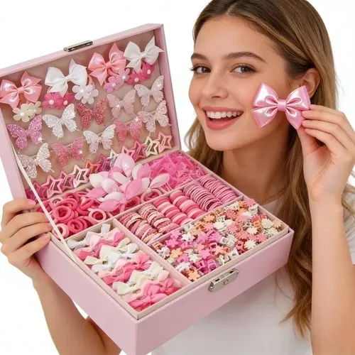 ..set De 540 Accesorios Para Cabello Para Niñas Sin Caja..