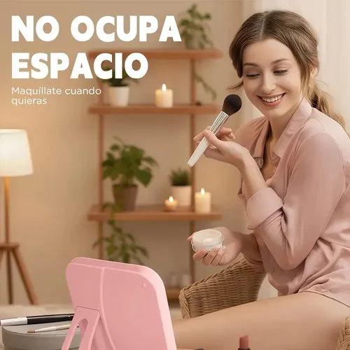 Espejo De Maquillaje Led Ruiyue Con 3 Niveles, Recargable Po