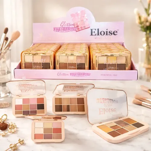 Paleta De Maquillaje 9 Sombras P/ojos Mate Brillantes Eloise