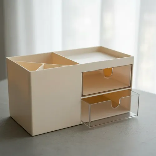 Multiorganizador Acrilico 2 Cajoneras Manicuría Cosmetica