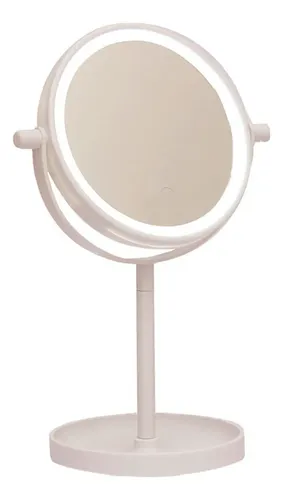 Espejo Mesa Luz Led Pie Tocador Portatil 13cm Vertigo Vgo