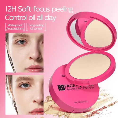 Polvo Compacto Prensado Para Control De Grasa Y Realce De