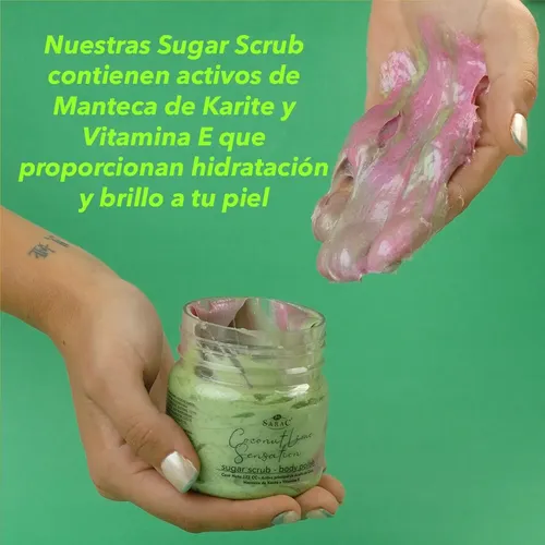 Crema Exfoliante De Azucar Body Scrub Coco Y Lima