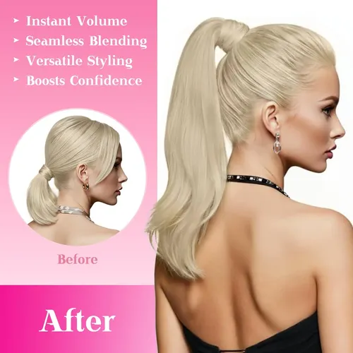 Extensiones De Cabello Cola De Caballo Ve Sunny, Cabello Hum
