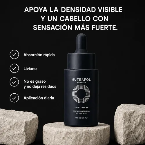 Nutrafol Serum Para Hombres  – Serum Anticaída Y Crecimiento