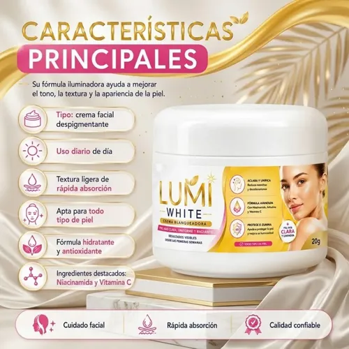 Crema Facial Con Niacinamida Spf20 Cuidado Diario 20 Gramos