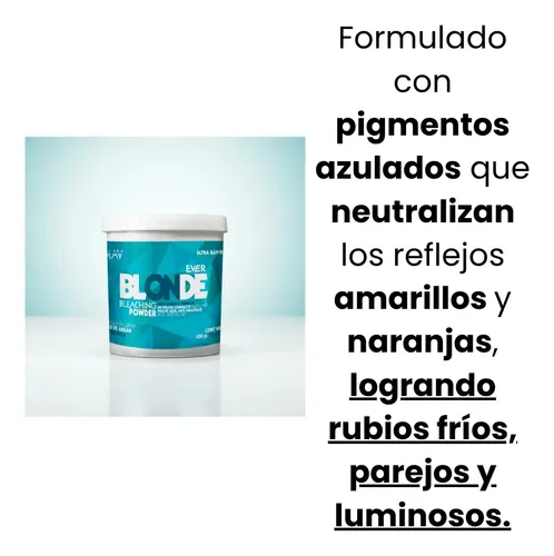 Polvo Decolorante Mav Azul Ever Blonde Argan Aloe Vera 500gr