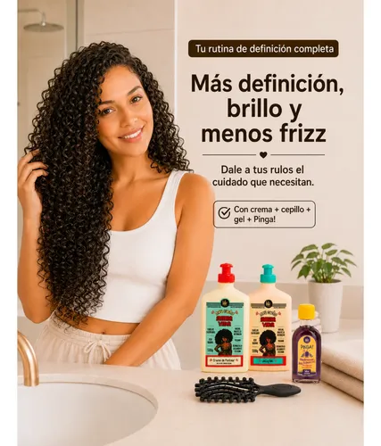 Crema De Peinar Lola Meu Cacho Minha Vida +gel+ Oleo+ Peine