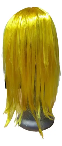 Peluca Pelo Largo Desmechado Cotillón – Cienfuegos – Color Amarillo