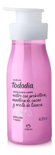 Crema Natura Todo Dia Para El Cuerpo 400 Ml Avellana Y Casis