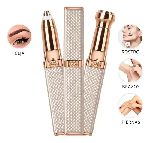 Depilador 2 En 1 Facial Cejas Indolora Recargable Usb