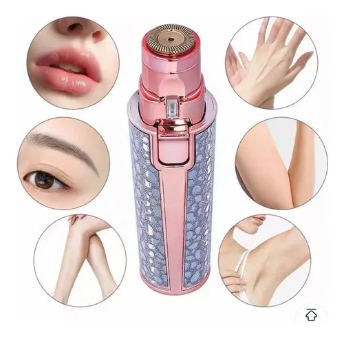 Depiladora Facial Eléctrica Portátil Recargable Cejas 2 En 1